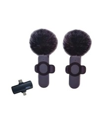Microfono Soul Corbatero Inalambrico Furry x2 Tipo C + Lighting