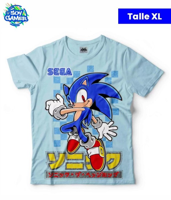 Remera RU275 Sonic Celeste XL