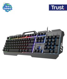Teclado Trust GXT 853 Metal Rainbow Esca