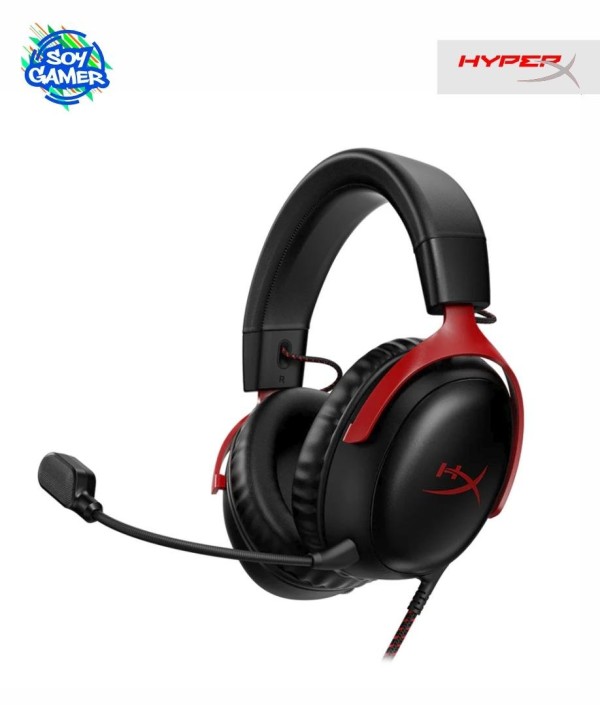 Headset HyperX Cloud 3 Negro y Rojo