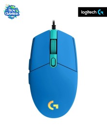 Mouse Logitech G203 azul con cable