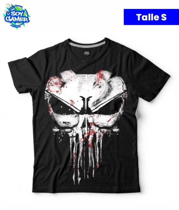 Remera RU188 Punisher Negra S