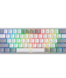 Teclado Redragon K617 RGB Fizz Gris/Blanco