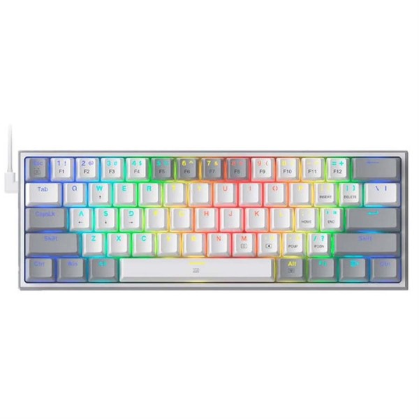 Teclado Redragon K617 RGB Fizz Gris/Blanco