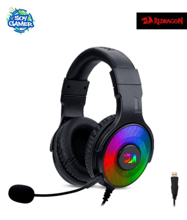 Headset Redragon H350 RGB Pandora 7.1 Negro