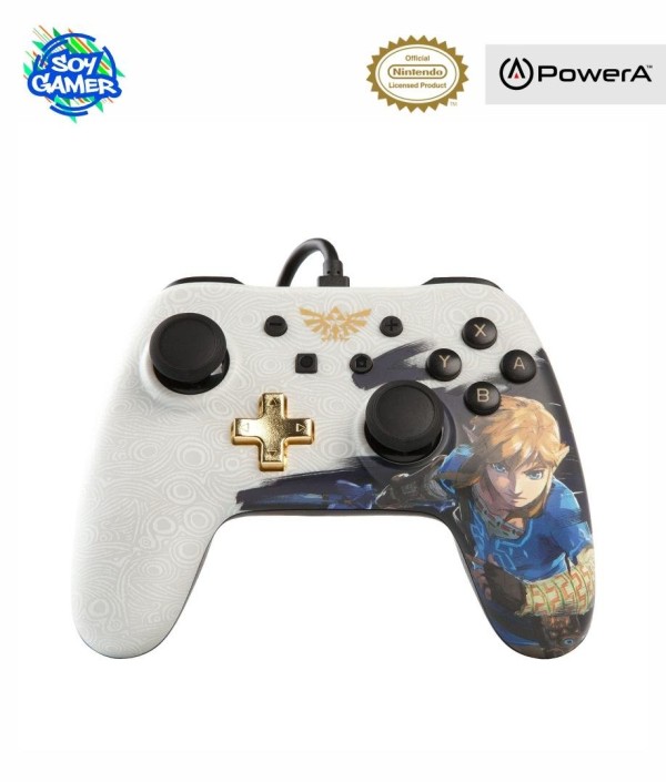 Joystick Zelda Negro y Blanco PowerA Switch