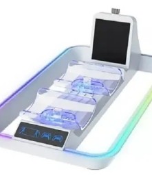Base Cargadora Dual RGB Joy + Portal YZC504 PS5