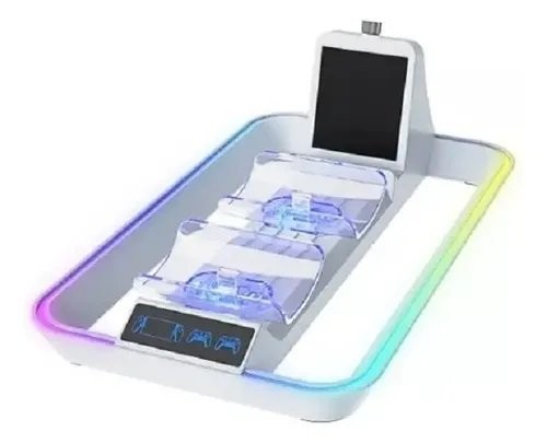 Base Cargadora Dual RGB Joy + Portal YZC504 PS5