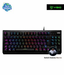 Teclado VSG Quasar Negro Switch Marron 80%