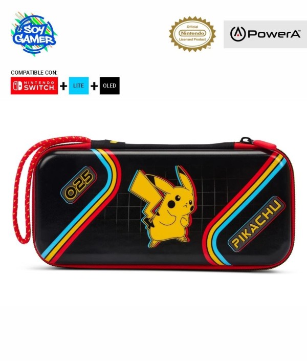 Funda rigida PowerA 8915 Pikachu negra