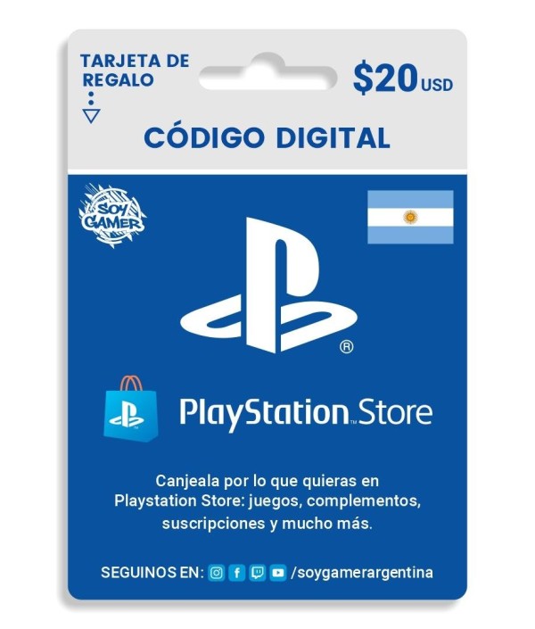 PSN 20 USD CUENTA ARGENTINA PS4 - PS5