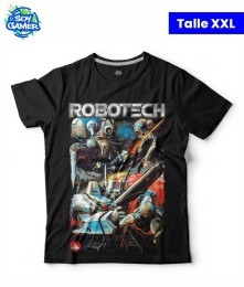 Remera RU202 Robotech Negra XXL