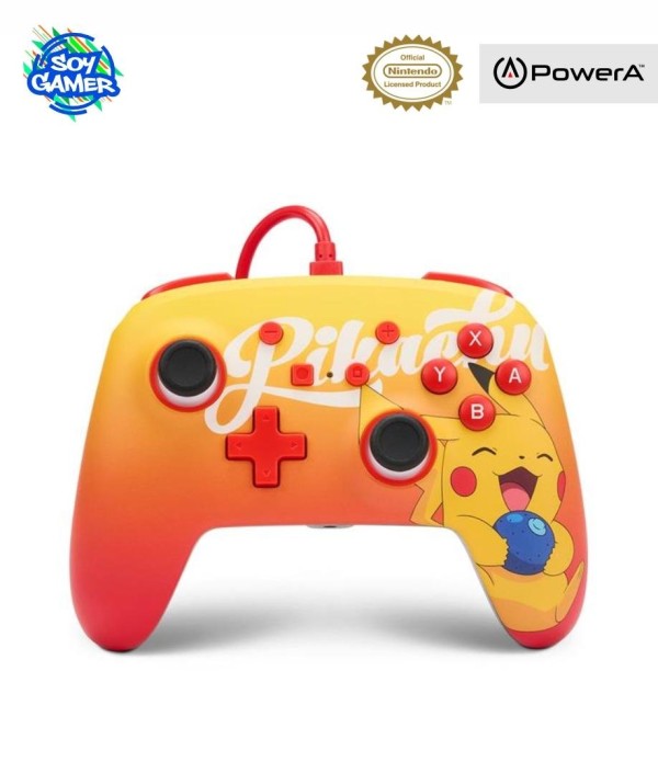 Joystick Pikachu Naranja PowerA Switch