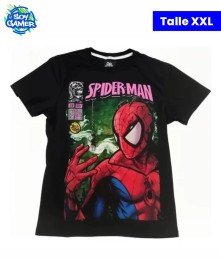 Remera RU320 Spiderman Araña Negra XXL