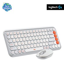Combo Logitech Inalambrico POP Icon Blanco