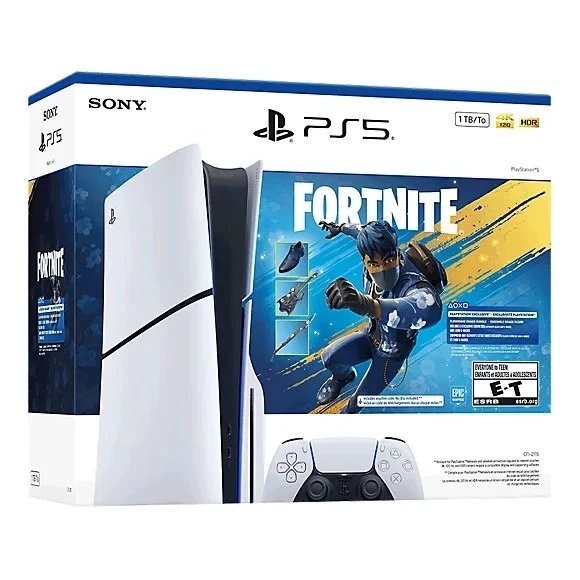 Consola PS5 slim con lectora + VOUCHER Fortnite