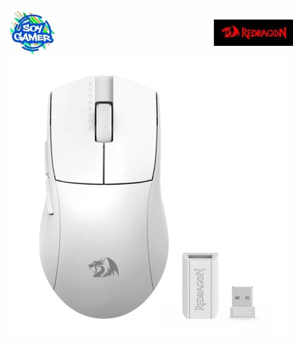 Mouse Redragon M916W King PRO 4K Blanco