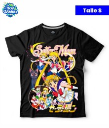 Remera RU288 Saylor Moon Negra S