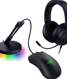 Combo Razer Game On Bundle Headset + Mouse + Bungee