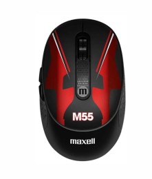 Mouse Maxell Race Edit Silent Click USB/C M55 Rojo/Negro