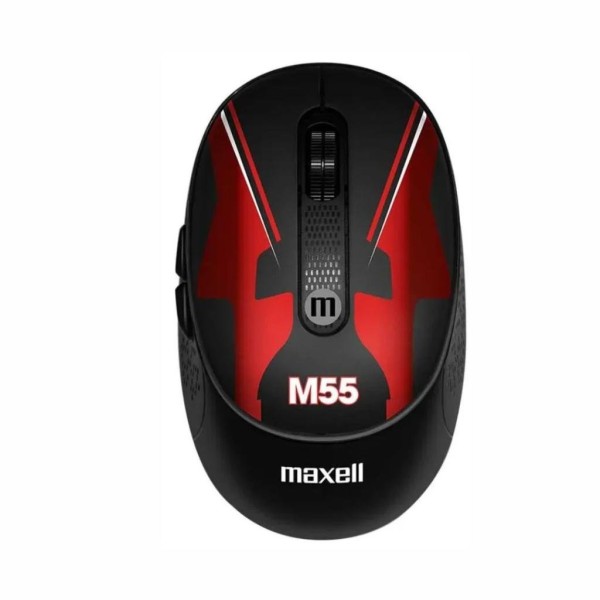 Mouse Maxell Race Edit Silent Click USB/C M55 Rojo/Negro