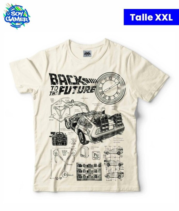 Remera RU189 Volver al futuro Beige XXL