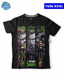 Remera RU273 Jocker x3 Negra XXXL