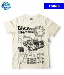 Remera RU189 Volver al futuro Beige S