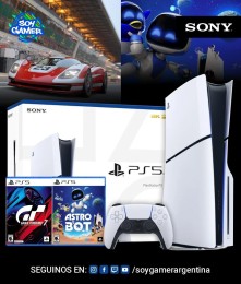 Consola Playstation 5 SLIM con lectora + Gran Turismo 7 + Astro Bot (FISICO]