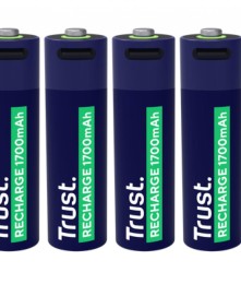 Pila Recargable Trust Doble A Blister x4