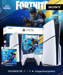 Consola PS5 slim con lectora + VOUCHER Fortnite