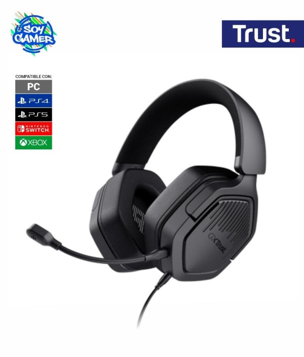 Headset Trust Carus GXT 492 Negro