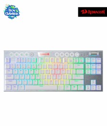 Teclado Redragon K622W RGB Horus TKL Blanco