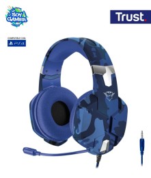 Headset Trust Carus Camuflado Azul