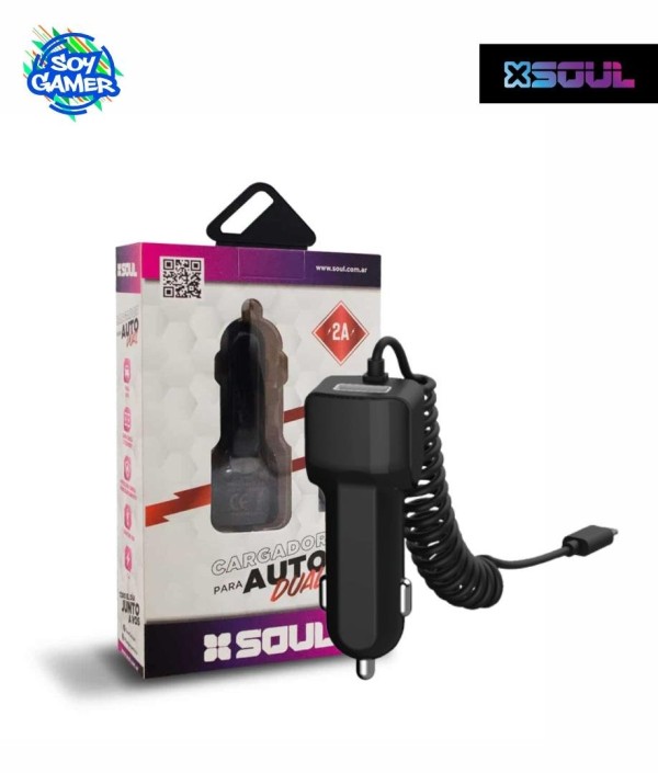 Cargador Soul Auto Usb Dual Iphone 6 2000mah