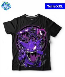 Remera RU309 Pokemon Fantasma Negra XXL