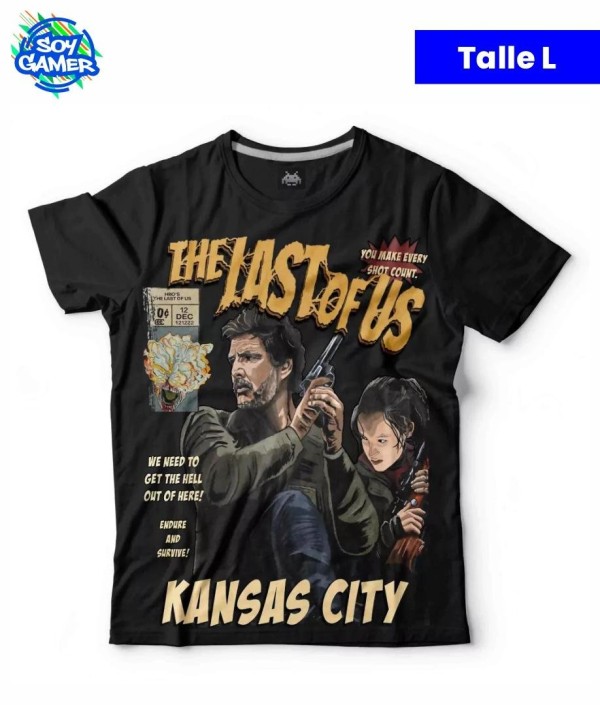 Remera RU295 The last of us Negra L