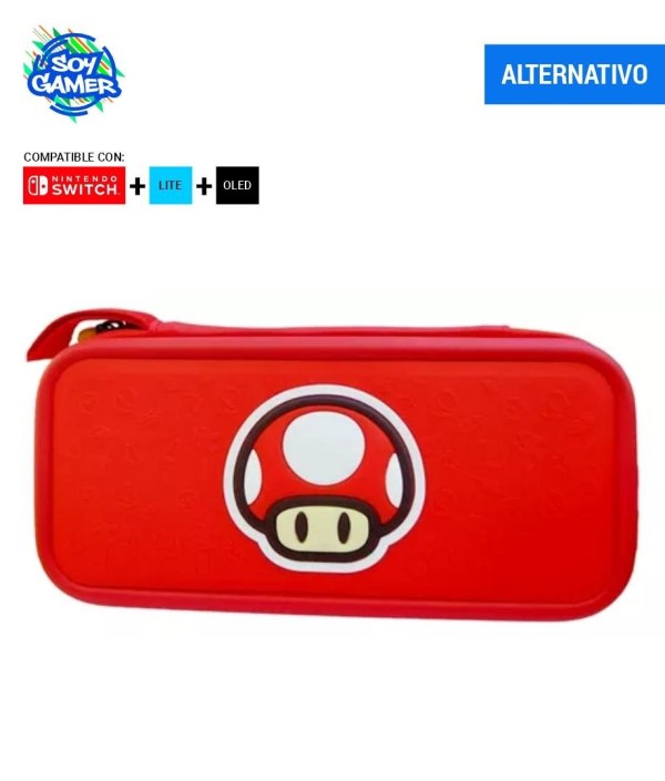 Funda Case Nintendo Hongo Rojo