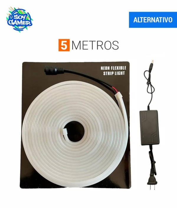 Tira Led Neon 5mts Blanco