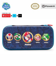 Funda Rigida Powera 0618 Mario y Amigos Azul