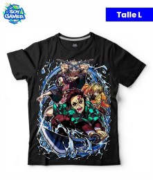 Remera RU345 Demon Slayer Negra L