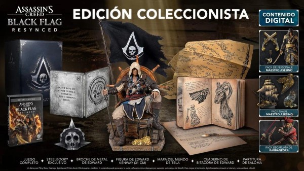 PREVENTA Assassins Creed Black Flag Resynced PS5 Collector Edition (LANZAMIENTO 09/07/26]