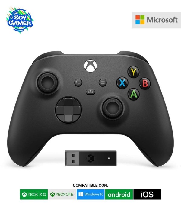 Joystick Xbox Series + Adaptador PC Negro
