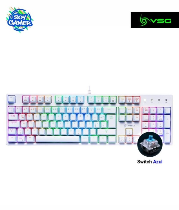 Teclado VSG Alnilam Blanco Switch Azul