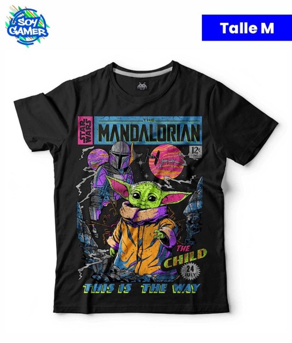 Remera RU243 Mandalorian Negro M