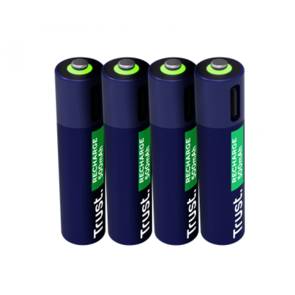 Pila Recargable Trust Triple A Blister x4
