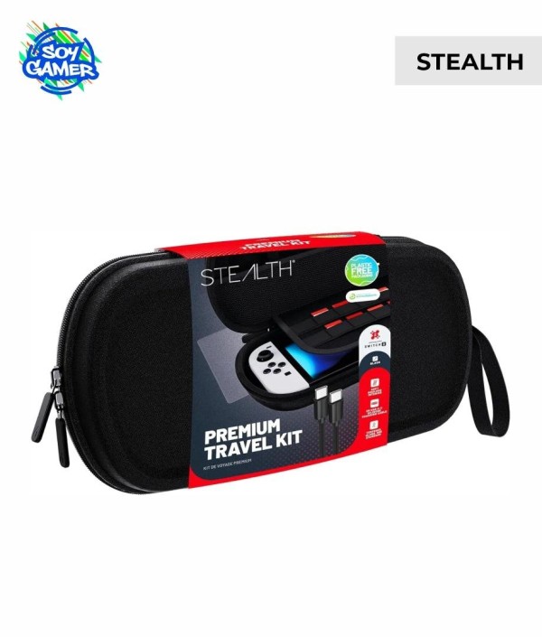 Funda Kit travel Nintendo 2 + Vidrio + Cable USB