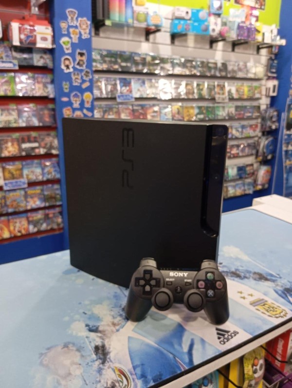 USADO PS3 SLIM 500 GB + 60 Juegos Cargados + Joystick