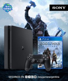 Consola PS4 Slim 1TB + God of War Ragnarok (Fisico]