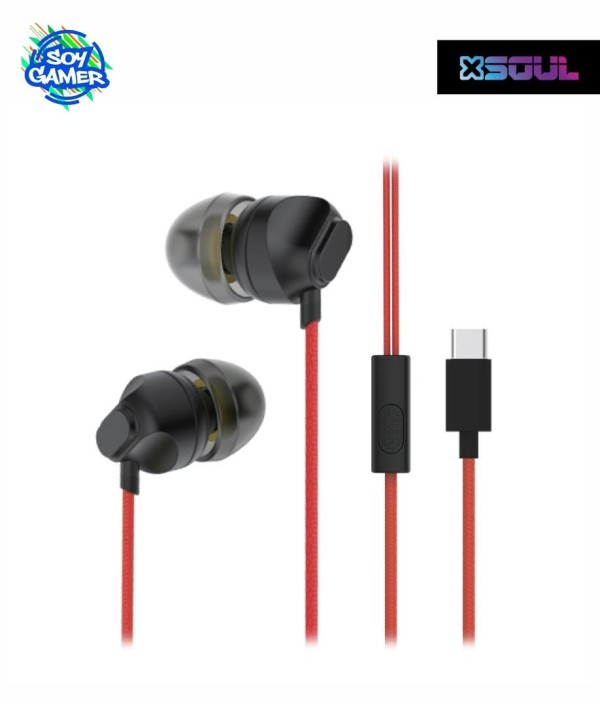 Auricular Soul S89 Tipo C Rojo